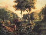 Thomas Cole Landscape (mk13) oil on canvas